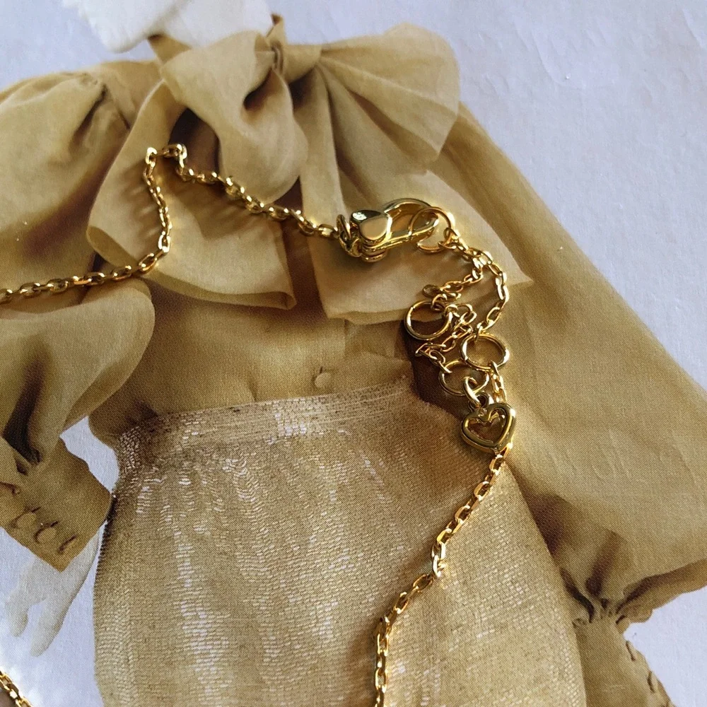 Authentic New with tag Kate spade Gold Artist Palette Necklace